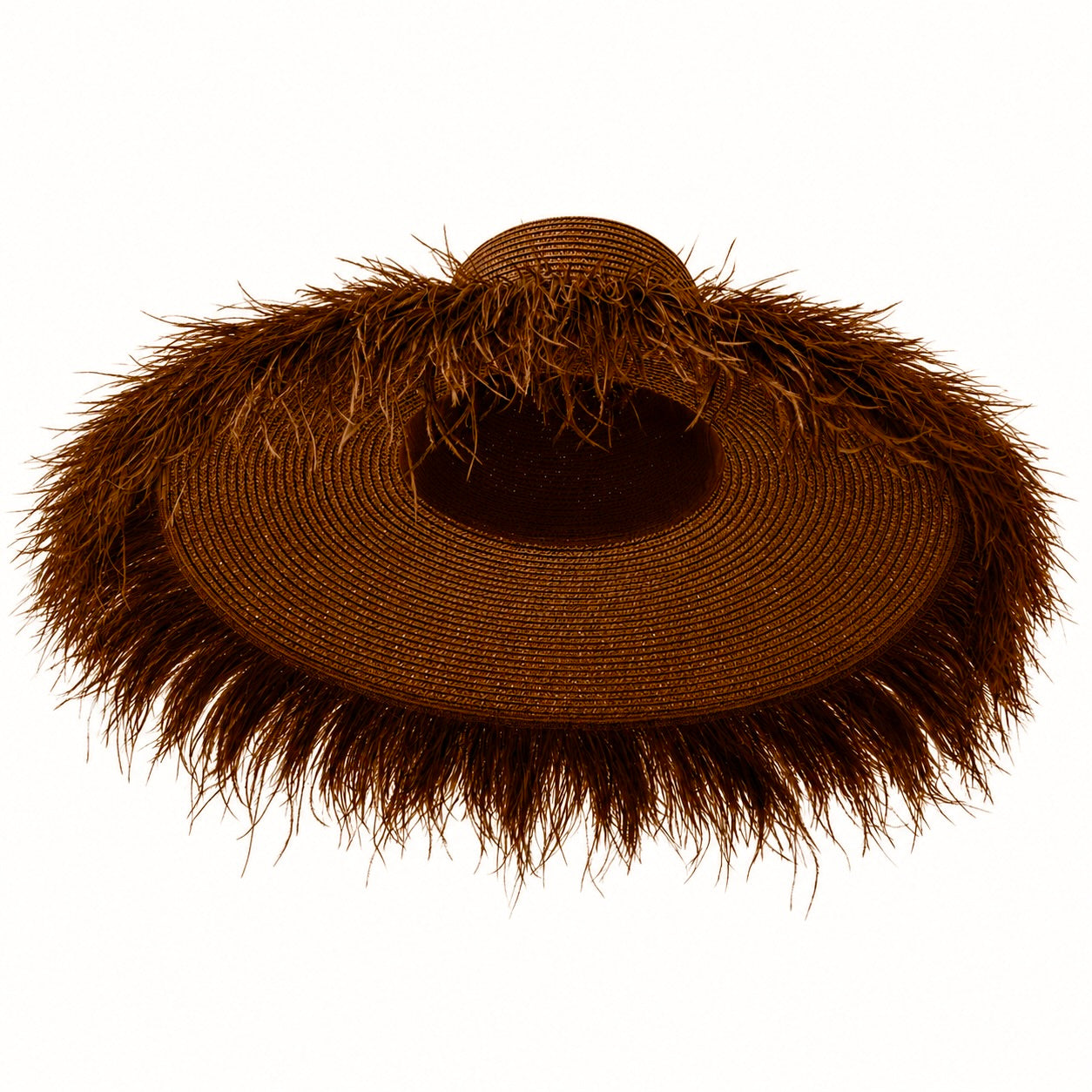 Untamed Ostrich Fringe Hat