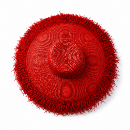 Untamed Ostrich Fringe Hat