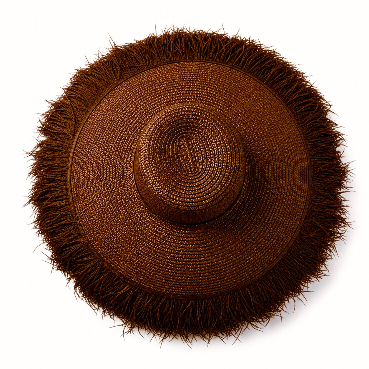 Untamed Ostrich Fringe Hat