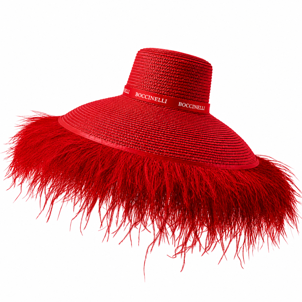 Untamed Ostrich Fringe Hat