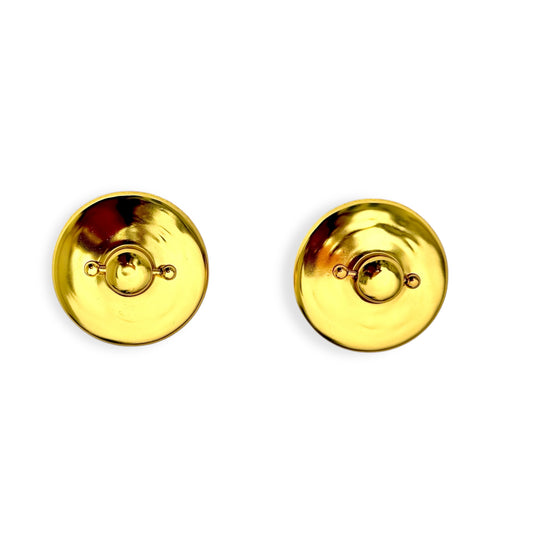 Double D  Brooch Gold