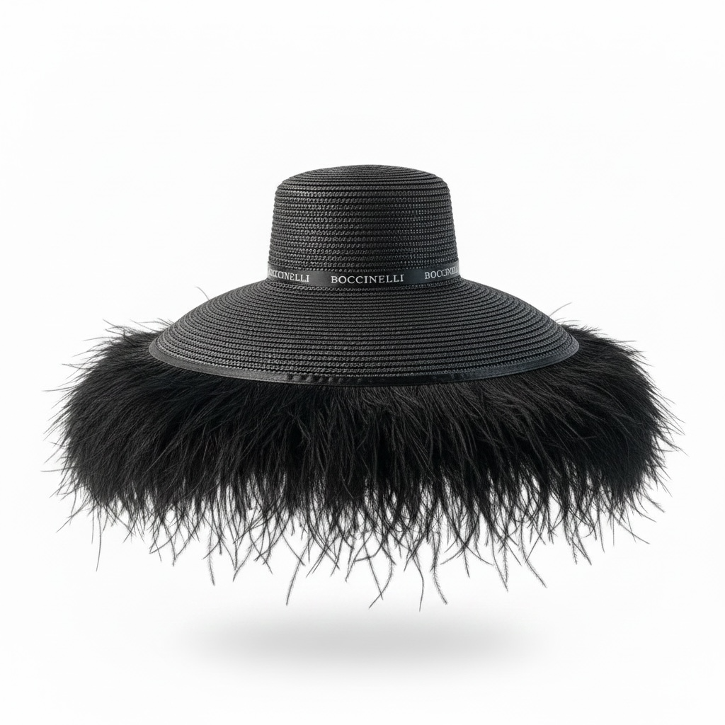 Untamed Ostrich Fringe Hat