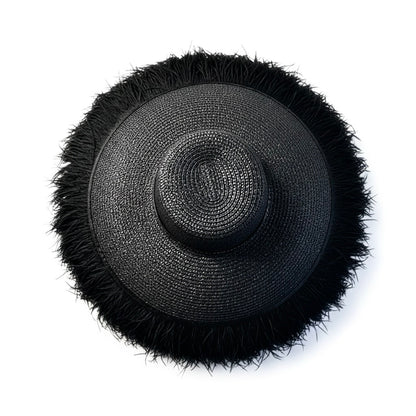 Untamed Ostrich Fringe Hat