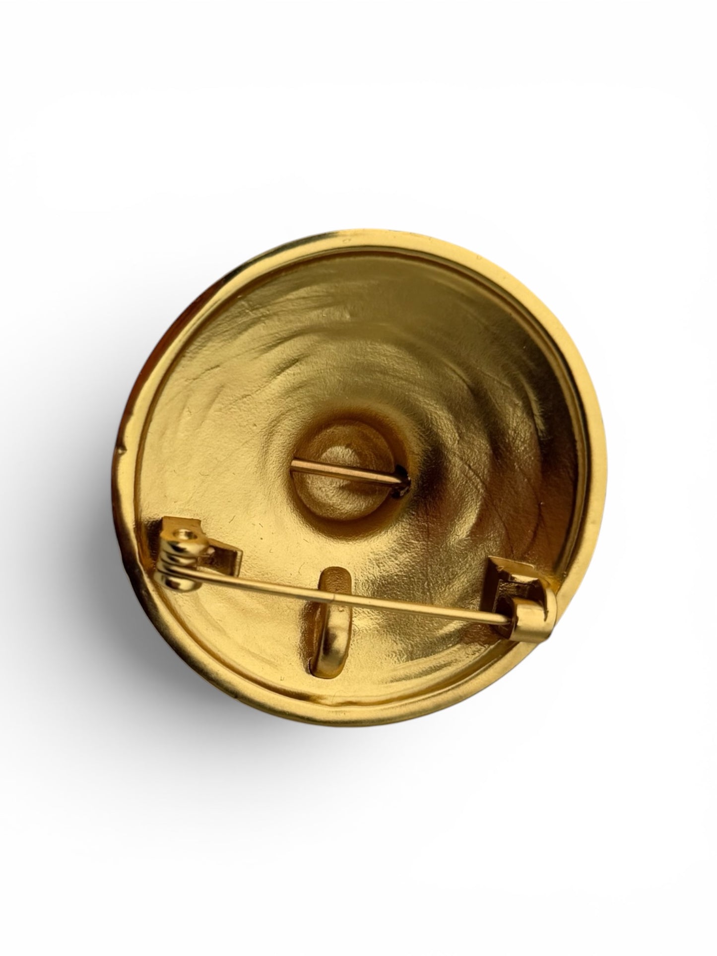Double D  Brooch Gold